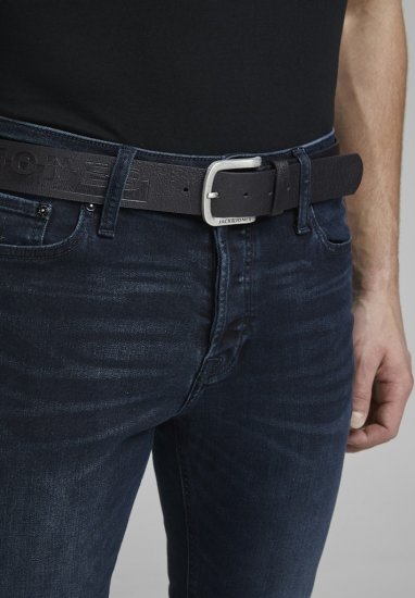 Jack & Jones HARRY Belt Black - Колани - мъжки колани големи размери