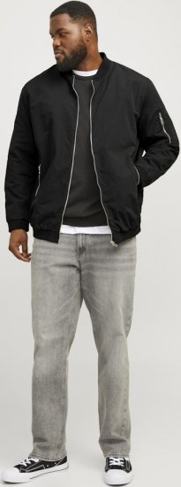 Jack & Jones RUSH Bomber Jacket Black - Якета - мъжки якета големи размери