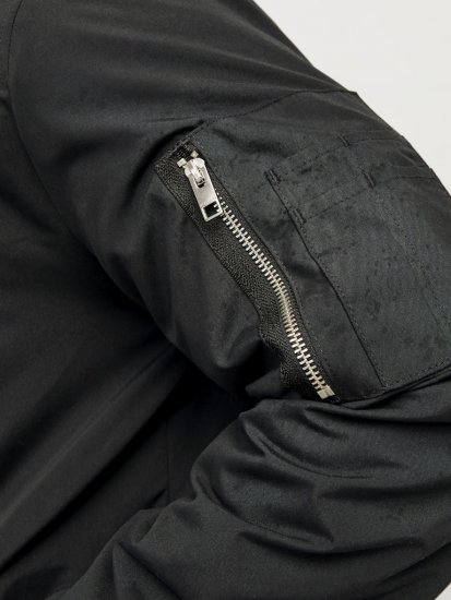Jack & Jones RUSH Bomber Jacket Black - Якета - мъжки якета големи размери