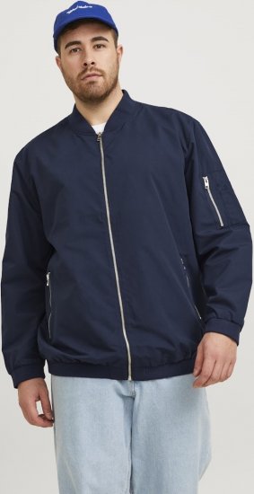 Jack & Jones RUSH Bomber Jacket Navy Blazer - Якета - мъжки якета големи размери