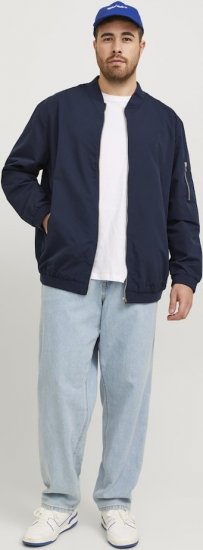 Jack & Jones RUSH Bomber Jacket Navy Blazer - Якета - мъжки якета големи размери