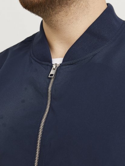 Jack & Jones RUSH Bomber Jacket Navy Blazer - Якета - мъжки якета големи размери