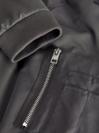 Jack & Jones RUSH Bomber Jacket Grey - Якета - мъжки якета големи размери