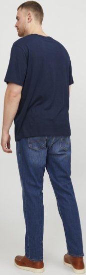 Jack & Jones CORP Logo T-Shirt Navy Blazer - Тениски - мъжки тениски големи размери