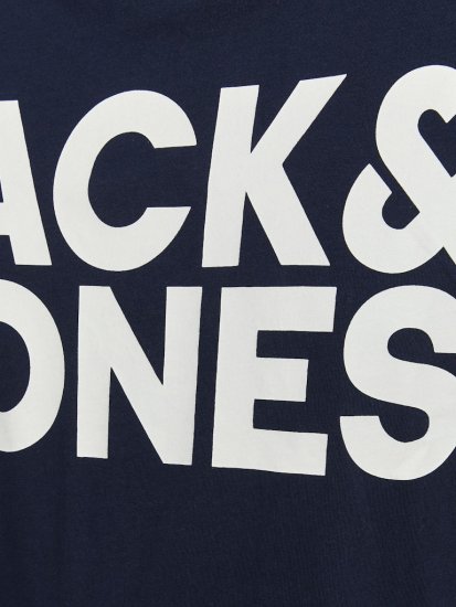 Jack & Jones CORP Logo T-Shirt Navy Blazer - Тениски - мъжки тениски големи размери