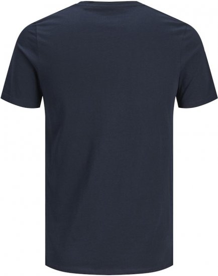 Jack & Jones CORP Logo T-Shirt Navy Blazer - Тениски - мъжки тениски големи размери