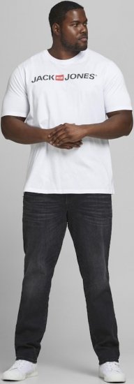 Jack & Jones JJECORP LOGO T-Shirt White - Тениски - мъжки тениски големи размери