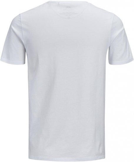 Jack & Jones JJECORP LOGO T-Shirt White - Тениски - мъжки тениски големи размери