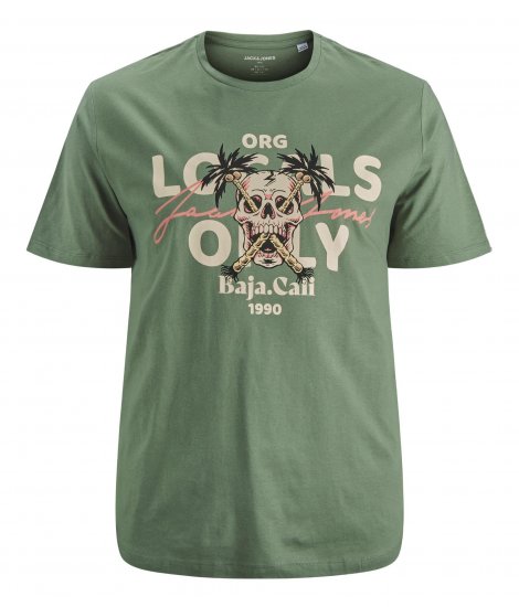 Jack & Jones Summerskull T-Shirt Sea Spray - Тениски - мъжки тениски големи размери