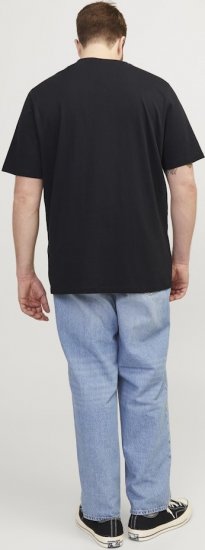 Jack & Jones Corp Logo Crew Neck T-Shirt Black - Тениски - мъжки тениски големи размери