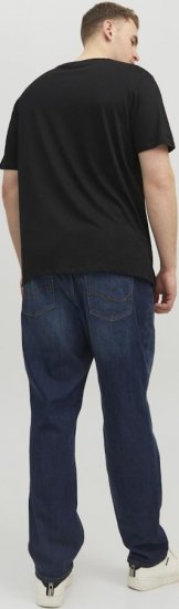 Jack & Jones CORP Logo T-Shirt Black/PLAY 4 - Тениски - мъжки тениски големи размери