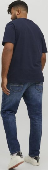 Jack & Jones CORP Logo T-Shirt Navy/PLAY 4 - Тениски - мъжки тениски големи размери