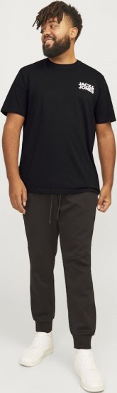 Jack & Jones CORP Logo T-Shirt Black - Тениски - мъжки тениски големи размери