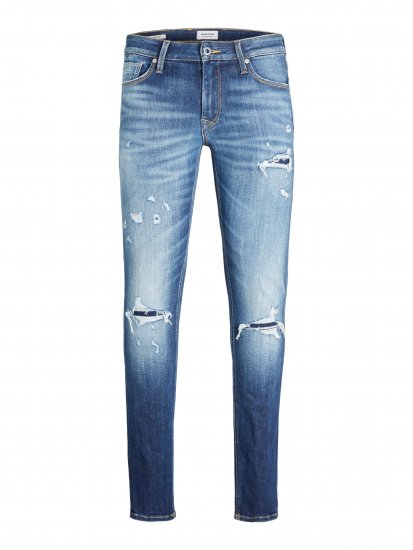 Jack & Jones JJIGLENN JJSEAL Blue Denim Jeans - Дънки и панталони - мъжки Дънки и панталони големи размери