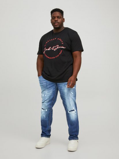 Jack & Jones JJIGLENN JJSEAL Blue Denim Jeans - Дънки и панталони - мъжки Дънки и панталони големи размери