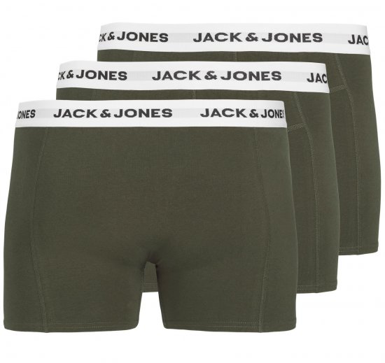 Jack & Jones JACBASIC Boxers 3-pack Green - Бельо & Бански шорти - Мъжко бельо големи размери
