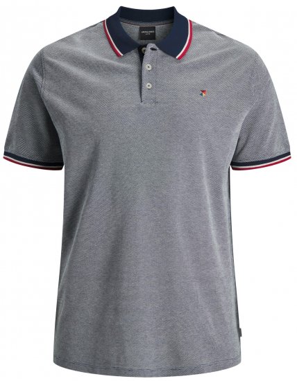 Jack & Jones JPRWINBLU Poloshirt Mood Indigo - Поло тениски - мъжки тениски с яка големи размери
