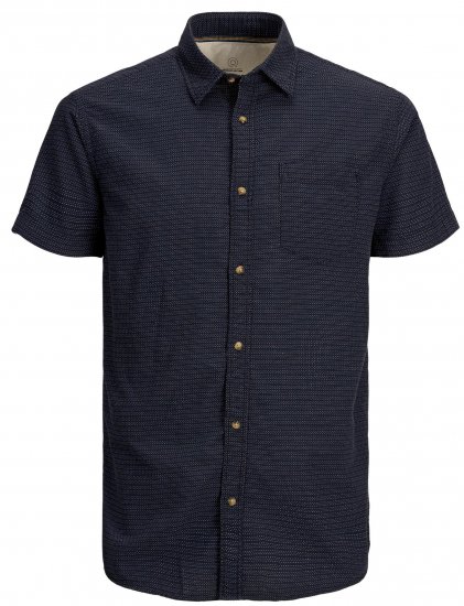 Jack & Jones JORABEL Casual Shirt Navy - Ризи - мъжки ризи големи размери