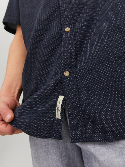 Jack & Jones JORABEL Casual Shirt Navy - Ризи - мъжки ризи големи размери