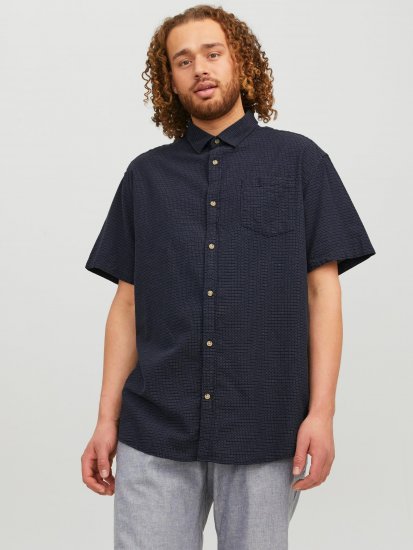 Jack & Jones JORABEL Casual Shirt Navy - Ризи - мъжки ризи големи размери