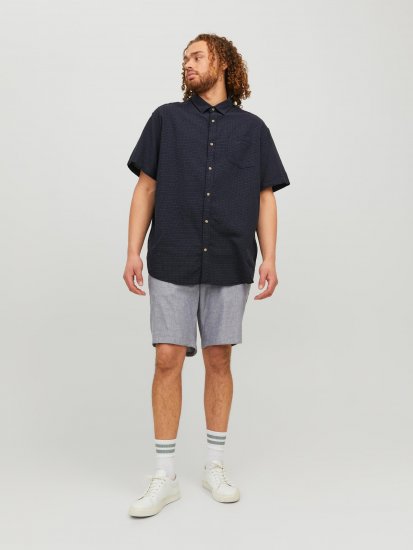 Jack & Jones JORABEL Casual Shirt Navy - Ризи - мъжки ризи големи размери