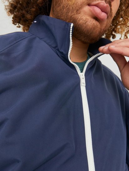 Jack & Jones JORLUKE Light Bomber Jacket Navy - Якета - мъжки якета големи размери