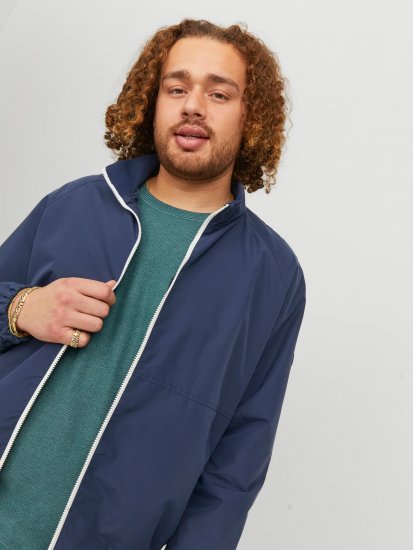 Jack & Jones JORLUKE Light Bomber Jacket Navy - Якета - мъжки якета големи размери