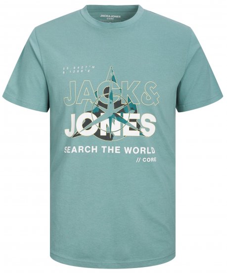 Jack & Jones JCOHUNT T-Shirt Trellis - Тениски - мъжки тениски големи размери