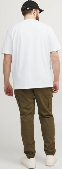 Jack & Jones PAULOS T-Shirt White - Тениски - мъжки тениски големи размери