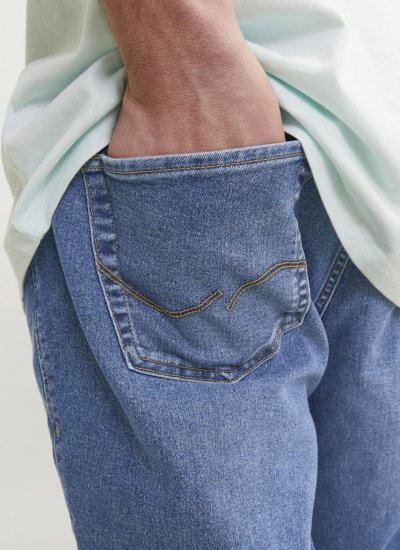 Jack & Jones GLENN ORIGINAL MF 071 Jeans Blue Denim - Дънки и панталони - мъжки Дънки и панталони големи размери