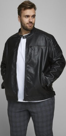 Jack & Jones ROCKY Jacket Black - Якета - мъжки якета големи размери
