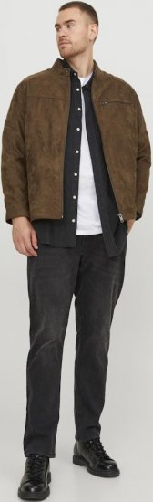 Jack & Jones ROCKY Jacket Brown - Якета - мъжки якета големи размери