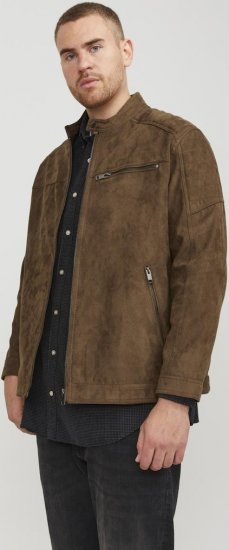 Jack & Jones ROCKY Jacket Brown - Якета - мъжки якета големи размери