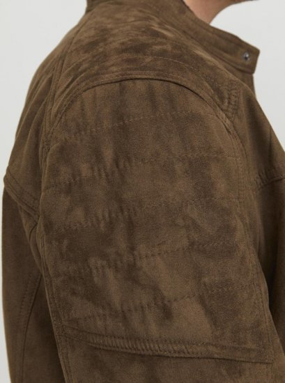 Jack & Jones ROCKY Jacket Brown - Якета - мъжки якета големи размери