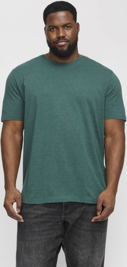 Jack & Jones ORGANIC T-Shirt Green/Melange - Тениски - мъжки тениски големи размери