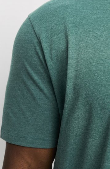 Jack & Jones ORGANIC T-Shirt Green/Melange - Тениски - мъжки тениски големи размери
