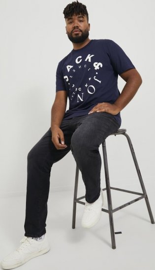 Jack & Jones GLENN FOX GE 147 Jeans Black Denim - Дънки и панталони - мъжки Дънки и панталони големи размери