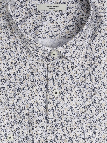 Jack & Jones JPRBLANORDIC LS Shirt White - Ризи - мъжки ризи големи размери