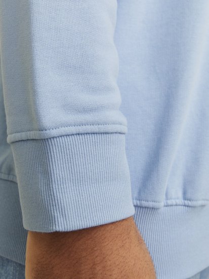 Jack & Jones HUDSON Sweatshirt Chambray Blue - Суичъри & cуичъри с качулка - мъжки суичъри големи размери