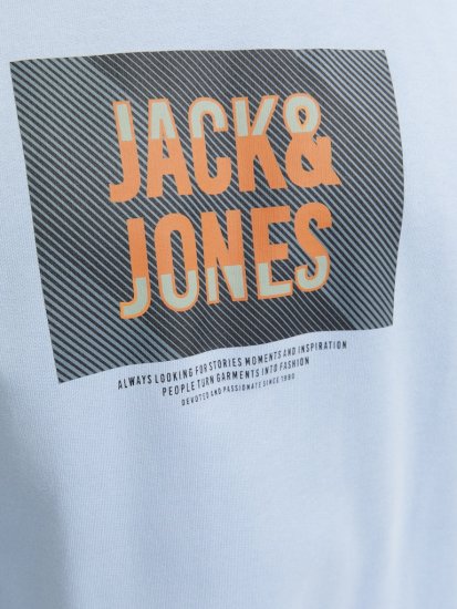 Jack & Jones HUDSON Sweatshirt Chambray Blue - Суичъри & cуичъри с качулка - мъжки суичъри големи размери