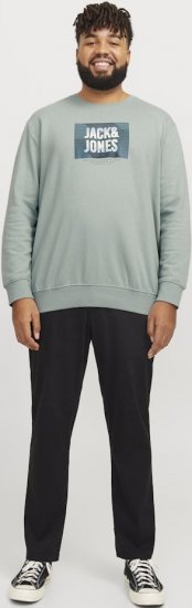 Jack & Jones HUDSON Sweatshirt Iceberg Green - Суичъри & cуичъри с качулка - мъжки суичъри големи размери