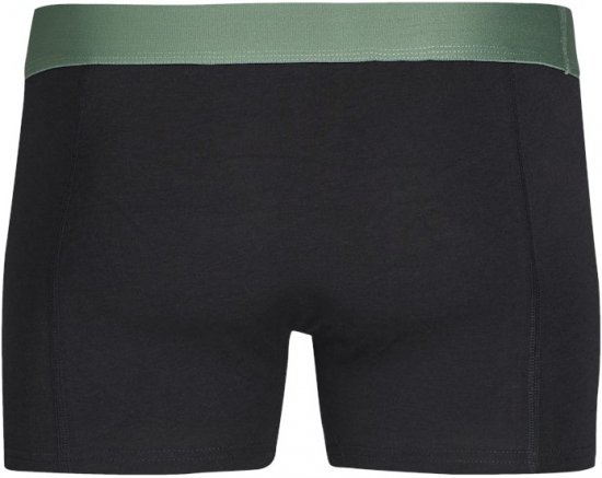 Jack & Jones Nick Bamboo Trunks 3-Pack Green/Black - Бельо & Бански шорти - Мъжко бельо големи размери