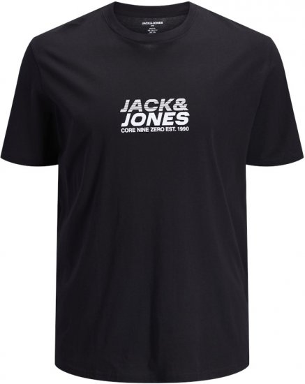 Jack & Jones Tarmac Branding Crew Neck T-Shirt Black - Тениски - мъжки тениски големи размери