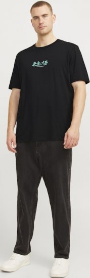 Jack & Jones Dreams Front & Back Print Crew Neck T-Shirt Black - Тениски - мъжки тениски големи размери