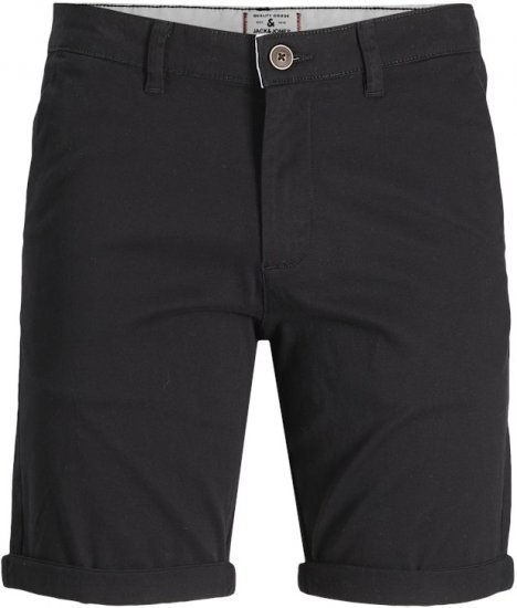 Jack & Jones Dave Chino Shorts Black - Шорти - мъжки къси панталони големи размери