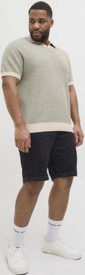Jack & Jones Dave Chino Shorts Black - Шорти - мъжки къси панталони големи размери