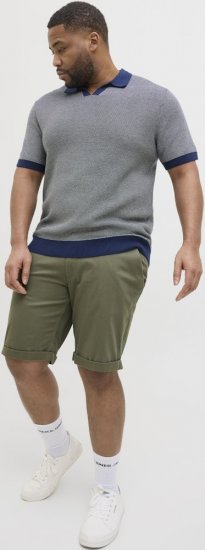 Jack & Jones Dave Chino Shorts Green - Шорти - мъжки къси панталони големи размери