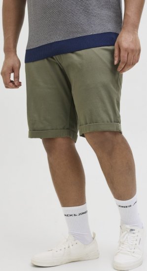 Jack & Jones Dave Chino Shorts Green - Шорти - мъжки къси панталони големи размери