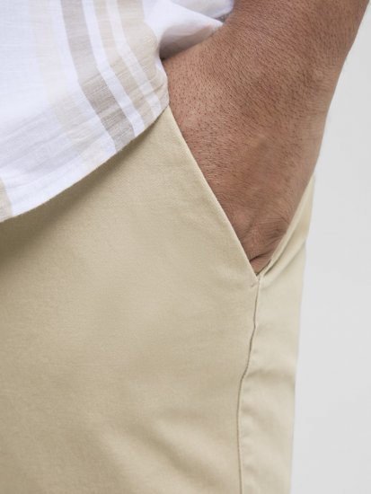 Jack & Jones Dave Chino Shorts Beige - Шорти - мъжки къси панталони големи размери