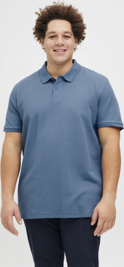 Jack & Jones AUSTIN CLASSIC Polo Blue - Поло тениски - мъжки тениски с яка големи размери